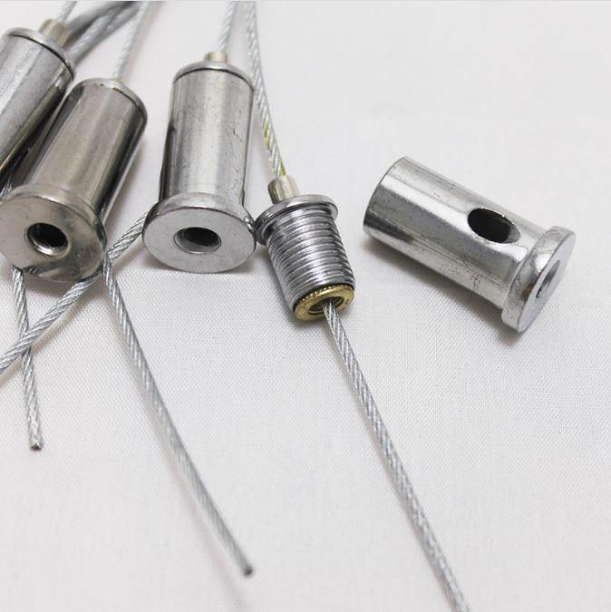 Detailfoto ophangset zilver