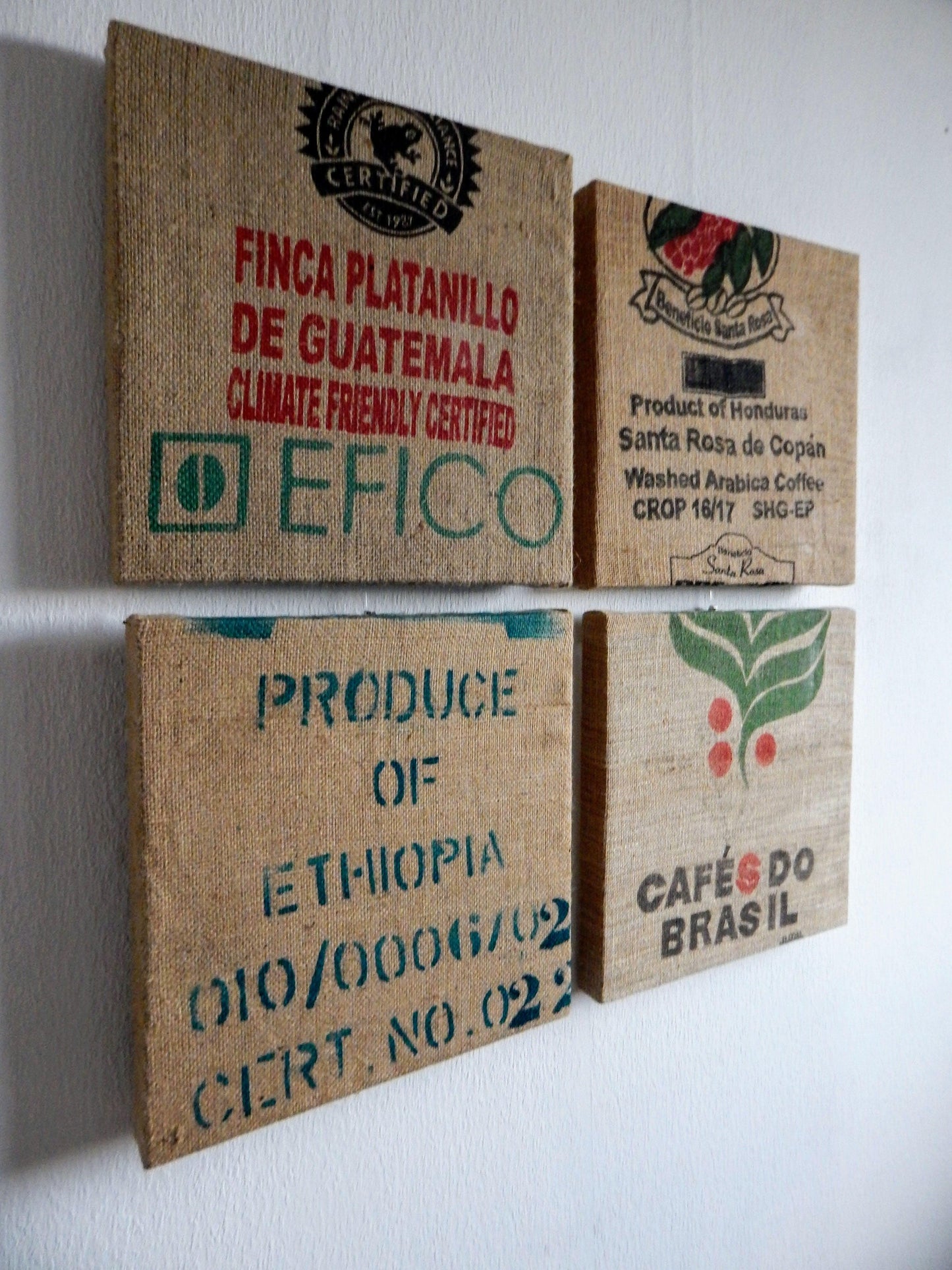 Koffiezakken recycling in akoestische wandpanelen